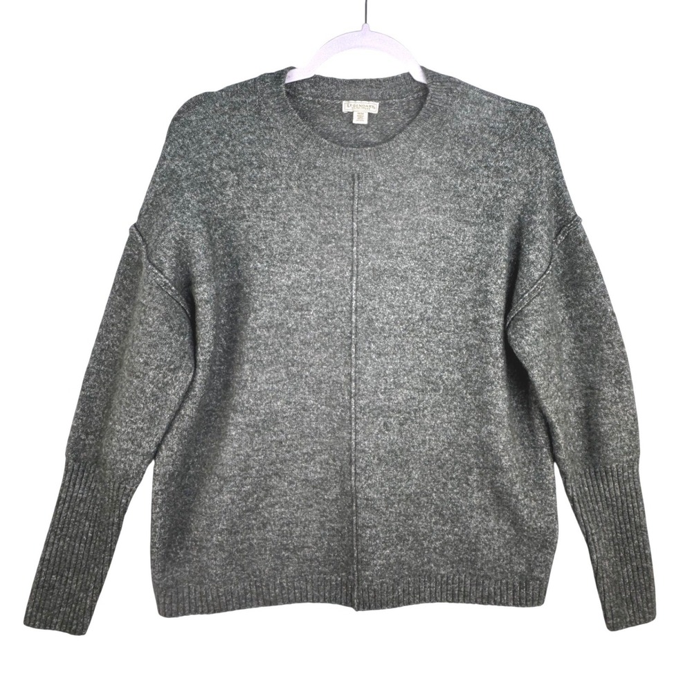 Legendary Outfitters Womens Marled Green Crewneck Sweater Relaxed Fit Medium